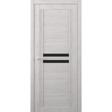 Дверь межкомнатная ALBERO West КАРОЛИНА Жемчужный, стекло черное Дверь межкомнатная ALBERO West КАРОЛИНА Жемчужный, стекло черное